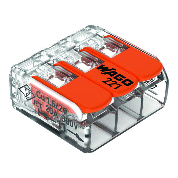 Универсална клема 3-проводна 0.02–4 mm²