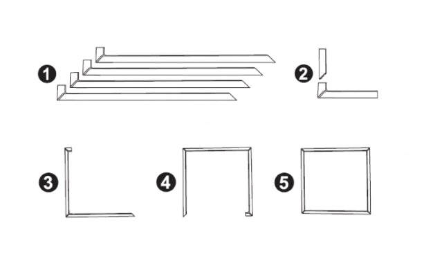 СГЛОБЯЕМА LED РАМКА 60х60 48W 4800LM 4000K