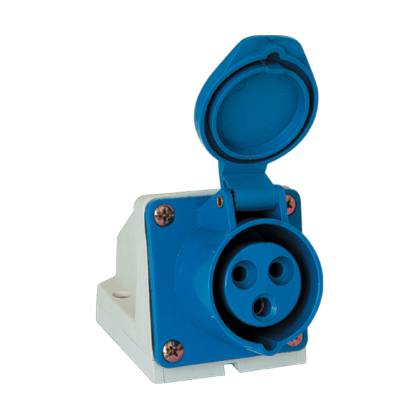 НЕПОДВИЖЕН КОНТАКТ HT-123 32A IP44 1P+N+E 230V elmateriali.com