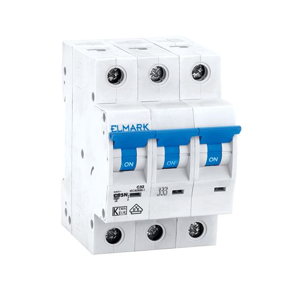 Автоматичен прекъсвач 25 A 3P – 6 kA, C-крива, модел C63C