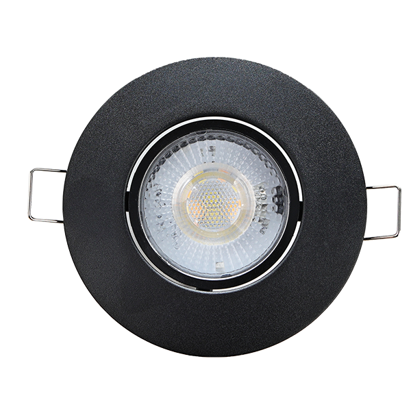 LED SPOT ЛУНА ЗА ВГРАЖДАНЕ 5W CCT 90x30MM ЧЕРНА elmateriali.com