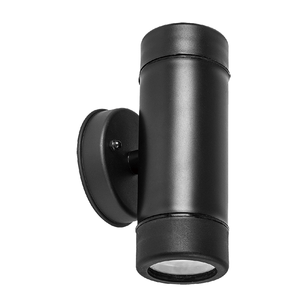 Фасаден осветител GRF323 – 2×GU10, IP54, черен elmateriali.com