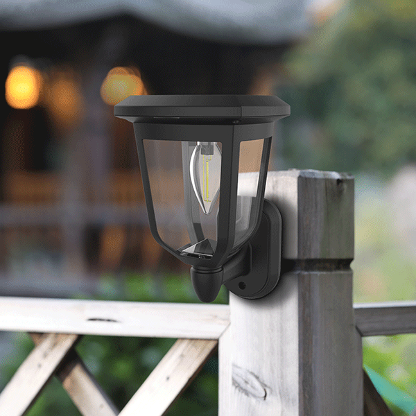 СОЛАРНА LED ЛАМПА ЗА СТЕНА 0.3W IP44 elmateriali.com
