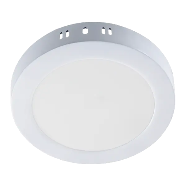 Кръгъл LED панел 12W – открит монтаж, 4000K elmateriali.com