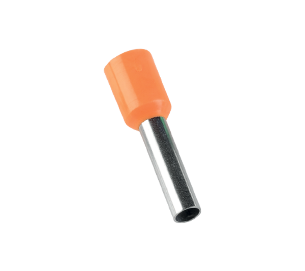 КАБЕЛЕН НАКРАЙНИК 4 mm² ОРАНЖ (100 БРОЯ В ПАКЕТ) elmateriali.com