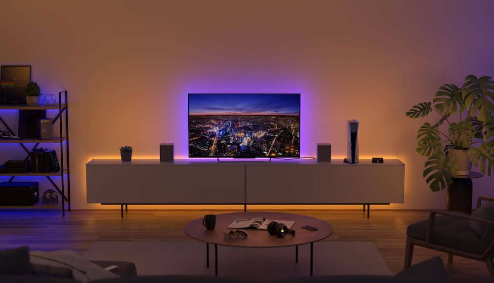 LED TV лента 3метра за телевизор – USB, Bluetooth RGB осветление elmateriali.com