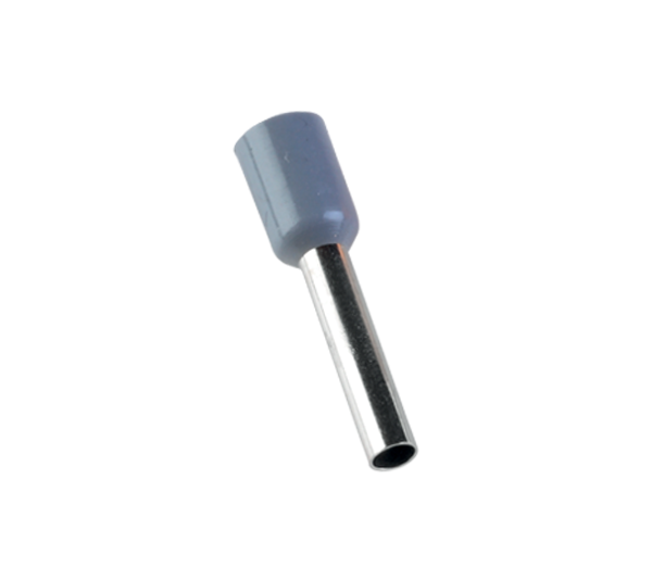 КАБЕЛЕН НАКРАЙНИК 2.5 mm² СИВ (100 БРОЯ В ПАКЕТ) elmateriali.com