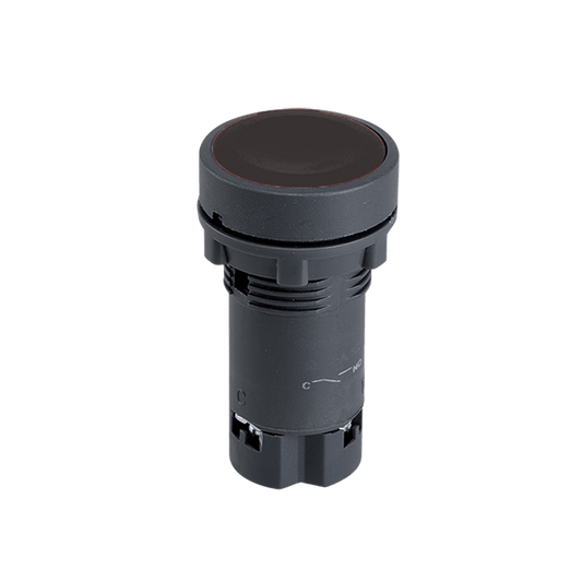 Червен бутон 1NO+1NC с пружинно връщане