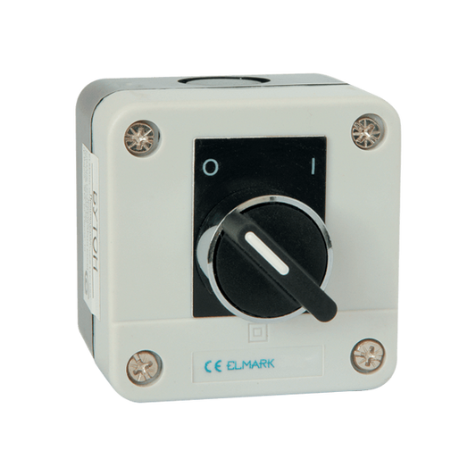 Превключвател 0–1 1NO черен