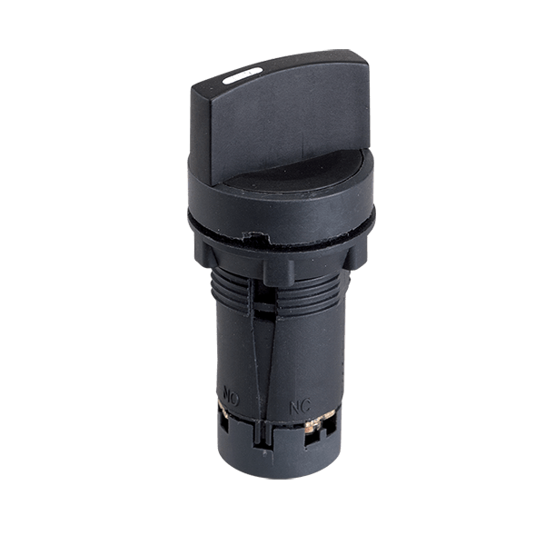 Двупозиционен бутон 1NO+1NC черен