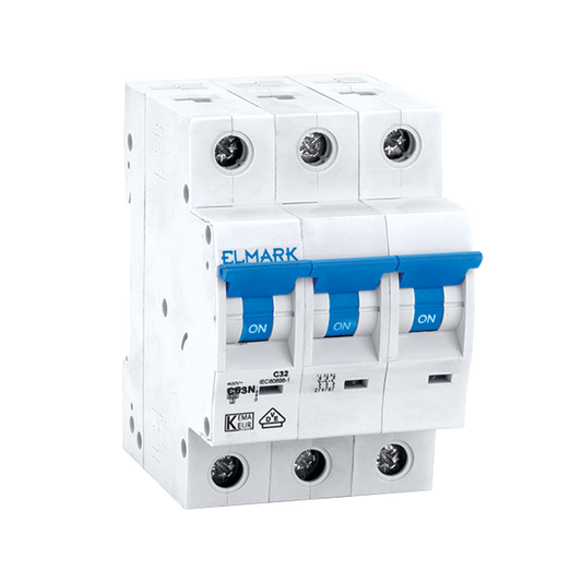 Автоматичен прекъсвач 10 A 3P – C-крива, 6 kA, модел C63C