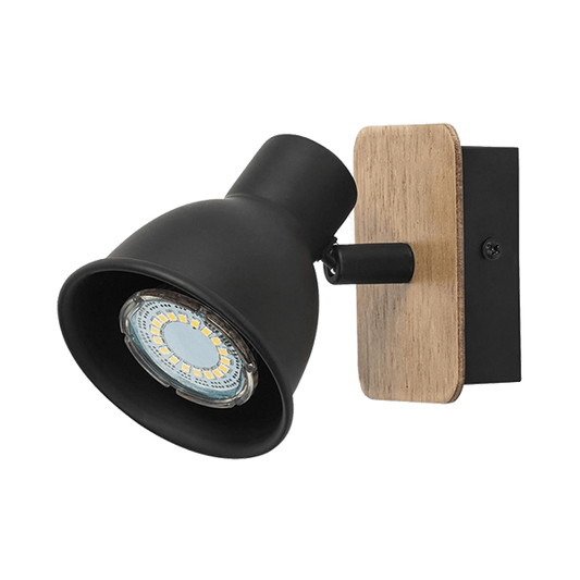 RIKO АПЛИК 1xGU10 ДЪРВО/ЧЕРЕН