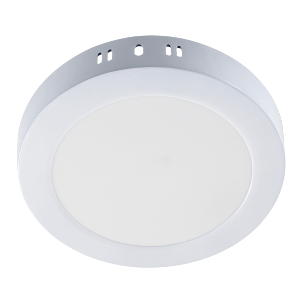 Кръгъл LED панел 12W – открит монтаж, 6400K, 170×32 mm