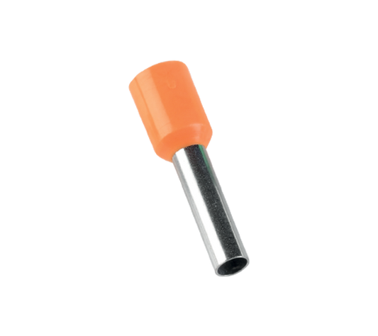 КАБЕЛЕН НАКРАЙНИК 4 mm² ОРАНЖ (100 БРОЯ В ПАКЕТ)