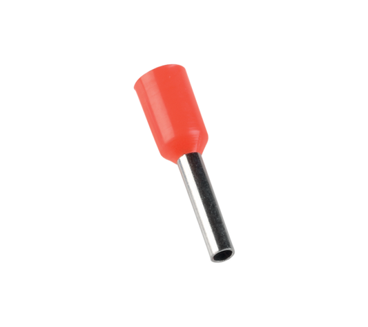 КАБЕЛЕН НАКРАЙНИК 1 mm² ЧЕРВЕН (100 БРОЯ В ПАКЕТ)