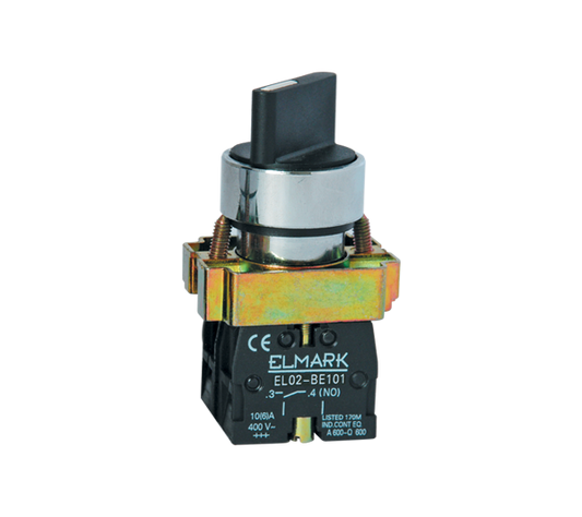 Трипозиционен превключвател 2NO черен